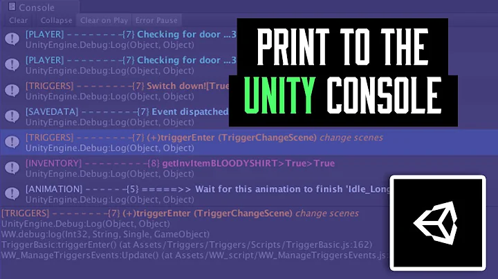 How To Print To The Unity Console | Unity Console Not Displaying Text