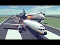 Airplane Crashes & Shootdowns #17 Feat. AN-124 vs DC-10 | Besiege