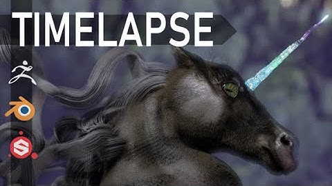How to do a Unicorn | with Zbrush - Blender 2.83 - Substance Painter | 3D Modeling Timelapse