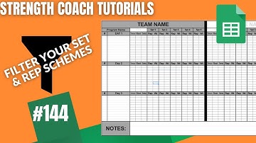 Filter Set & Rep Schemes - Google Sheets Workout Template