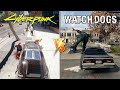 Cyberpunk 2077 Physics vs. Watch Dogs Physics