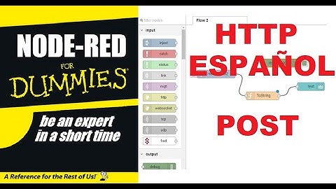NODE RED FOR DUMMIES-NODO HTTP EN ESPAÑOL