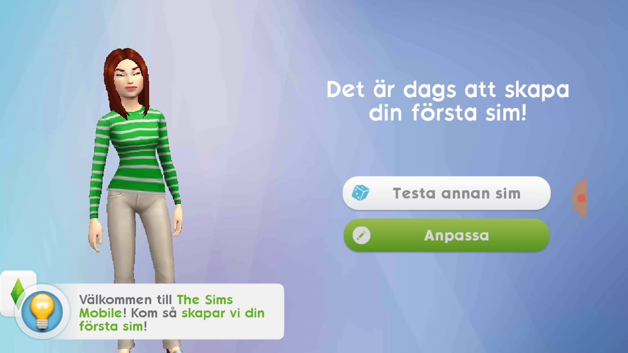 Making my sim in sims mobile YouTube