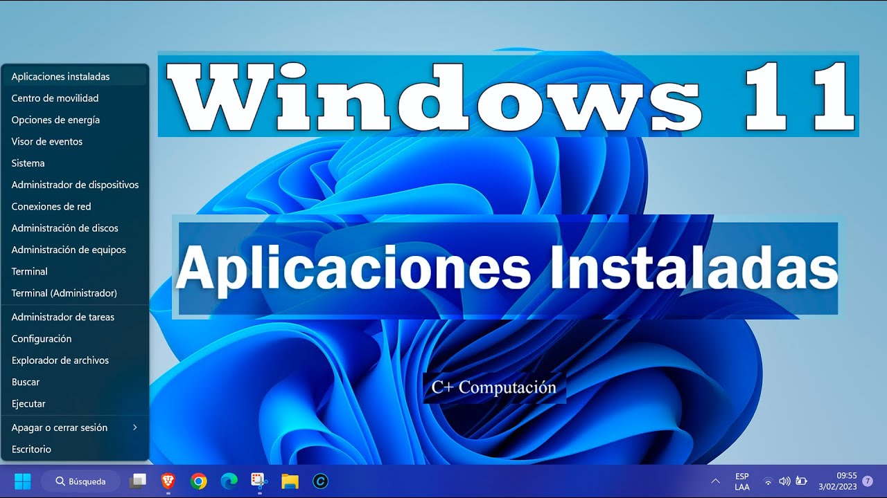 V5 - Windows 11 - Aplicaciones Instaladas | Curso de computación ...