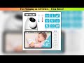 5.0 Inch Video Baby Monitor With Pan Tilt Camera Wireless Two Way Audio Night Vision Security