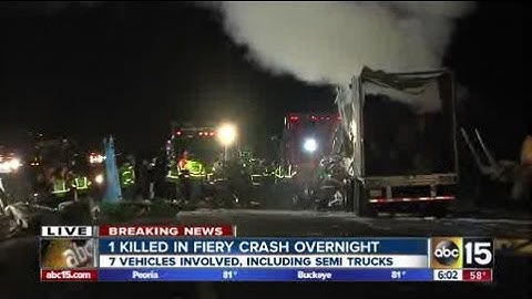 1 killed in fiery crash on Interstate 10 in West Valley