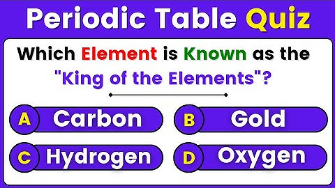 Quiz over het periodiek systeem | Algemene kennisquiz over het periodiek systeem en de elementen ...
