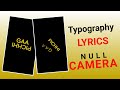 New Viral Black Screen Lyrics Video Editing Alight Motion | Typography Lyrics Video Tutorial