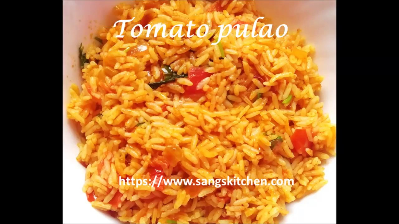 Tomato pulao | Easy tomato rice recipe - YouTube