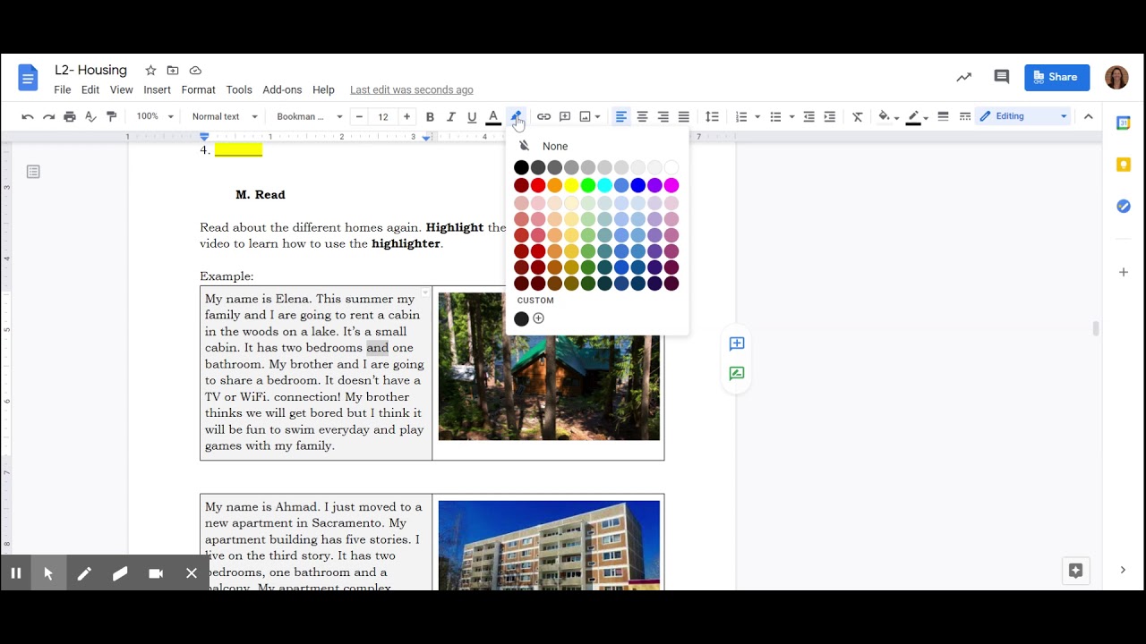 How to Use the Highlighter in Google Docs YouTube