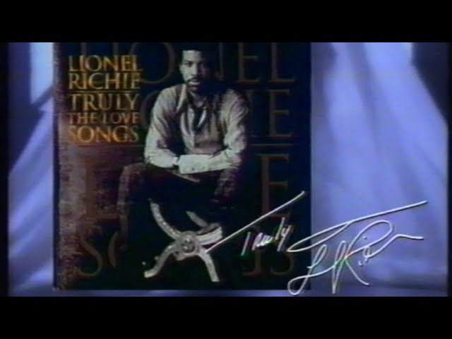 Music Album advert for Lionel Richie 'Truly' - Broadcast 29th March 1998 ITV (UK)