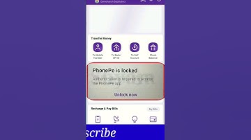 authentication is required to access the phonepe app | phonepe locked how to unlock