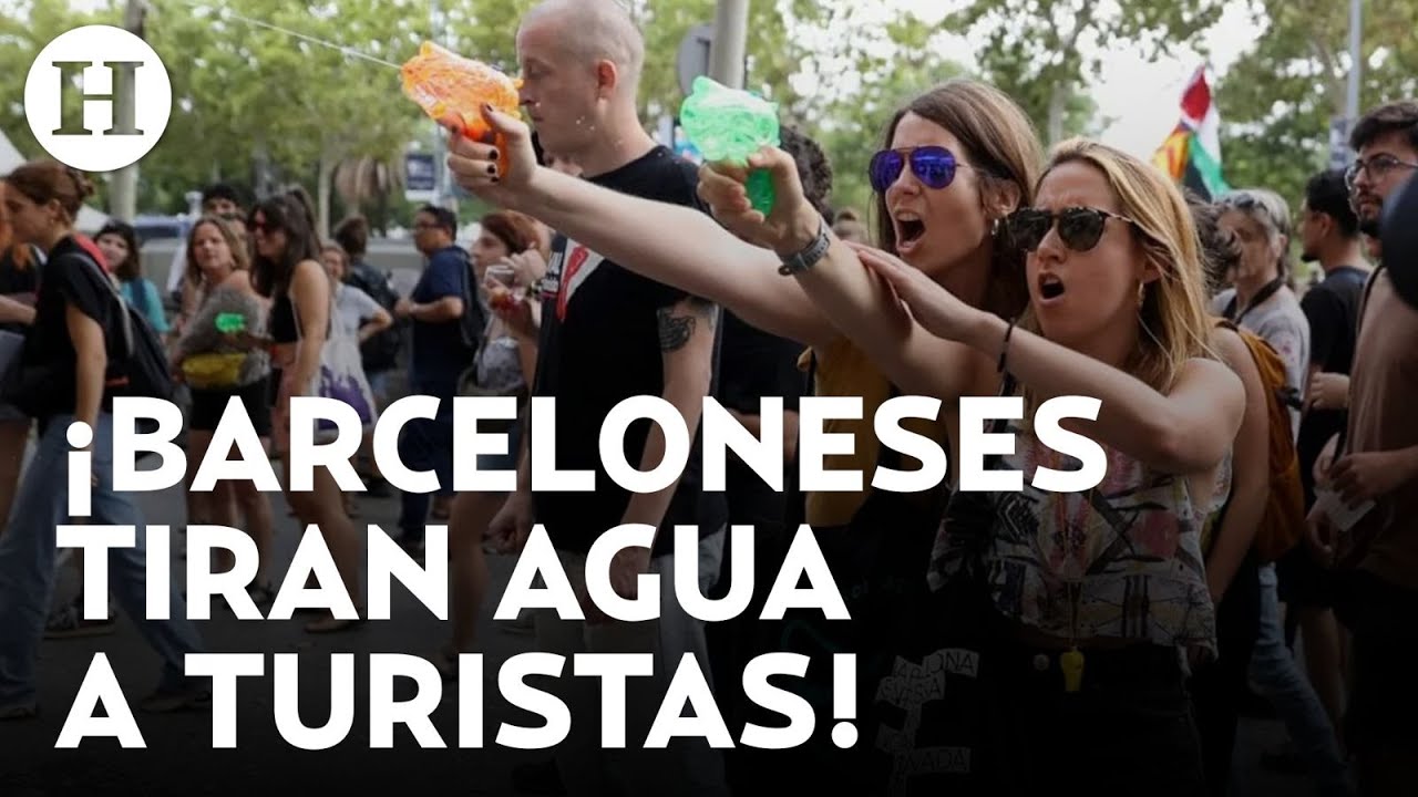 ¿Odian a turistas? Por qué los barceloneses protestan y atacan con pistolas de agua a los visitantes