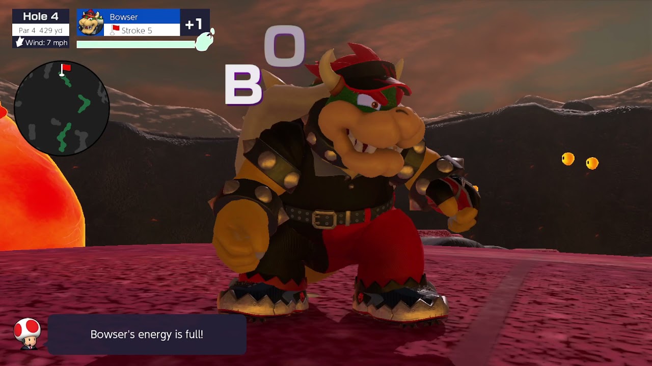 Standard Golf【Bowser】Bowser Highlands🏌️Holes 4, 5 & 6⛳Mario Golf Super Rush ✹Switch✹ 
