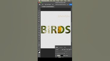Image clipping on text in photoshop | fill image in text | Photoshop tricks #photoshop #shorts