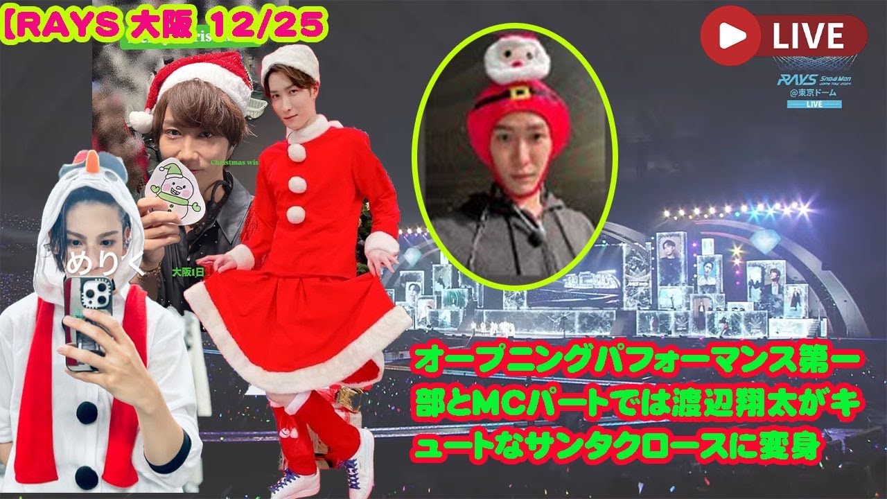 まぴぴさま専用 すのチル 渡辺翔太 breakout 衣装 RAYSサンタ被り物