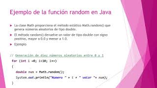 Generacion de Numeros Aleatorios en Java