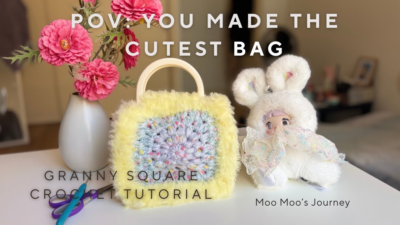 POV: You Just Made the Cutest Granny Square Bag (Beginner Friendly!)🧶👜