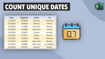 Excel Tip: How to count unique dates in Excel - Easy Formula