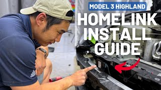 How to DIY Install HomeLink in Your Model 3 Highland 2024+