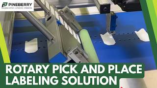 Rotary Pick and Place Labeling Solution with Automatic Down-Stacking