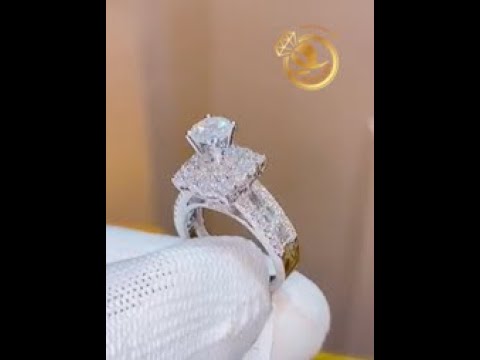 Nhẫn VÀNG nữ đính đá 1.3 chỉ MOISSANITE 16mm