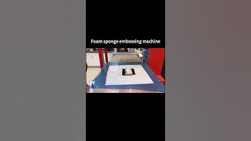 Foam sponge embossing machine