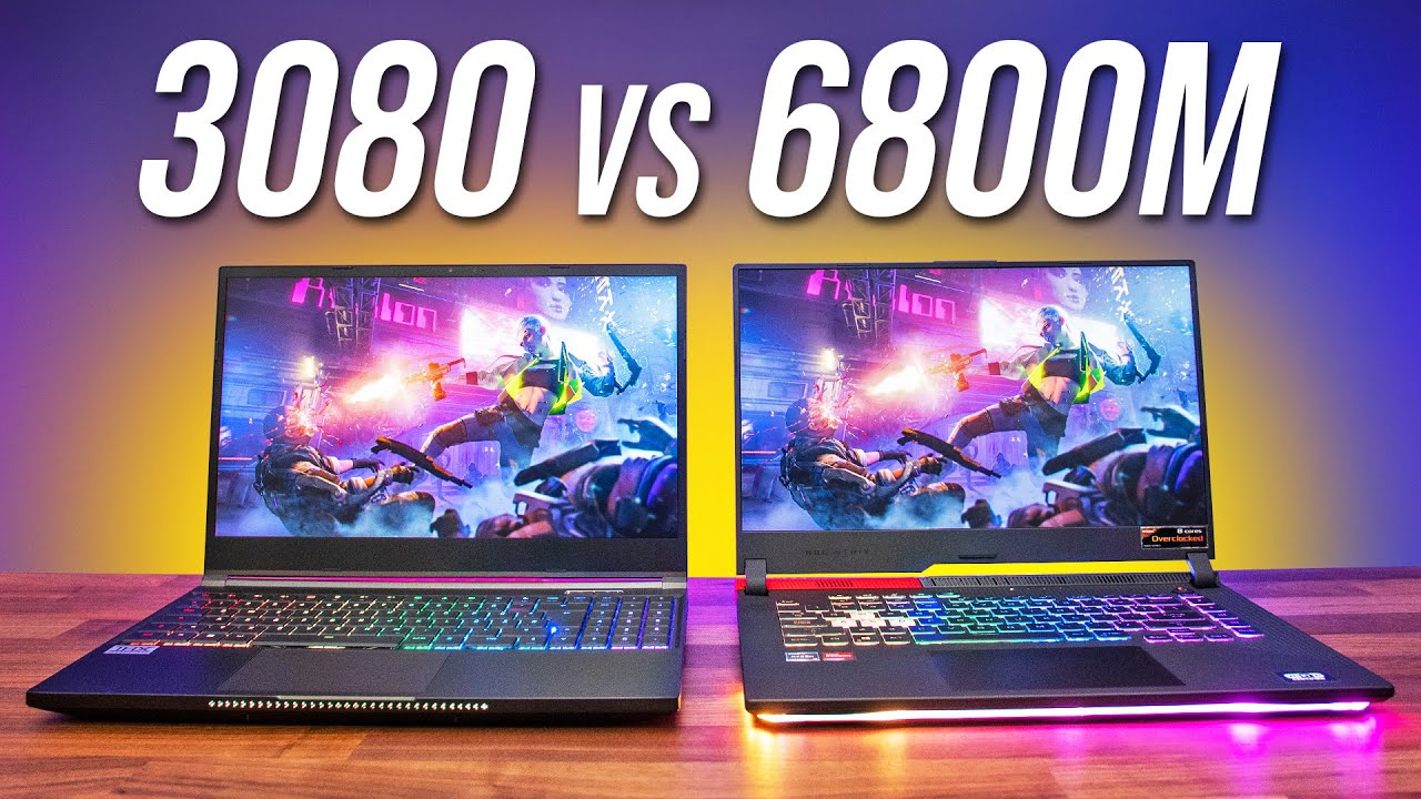 Comparing The BEST Laptop GPUs! RTX 3080 vs RX 6800M