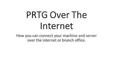 PRTG over the internet in Details (Hindi)