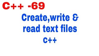 Create ,Read and Write files in C++ Urdu/Hindi || Jawad Aslam