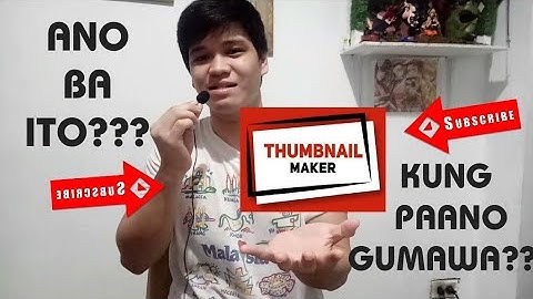 PAANO GUMAWA NG THUMBNAIL TUTORIAL | WatchFred Youtube Thumbnail