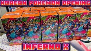 OPENING KOREAN POKEMON PHANTASMAL FLAMES! (Inferno X) #live #livestream #pokemoncards