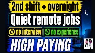 Educational Guide: 2nd Shift & Overnight Remote Jobs You Can Apply To (Beginner-Friendly Options)