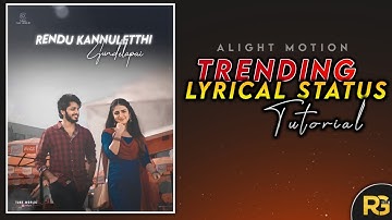 New Trending lyrical video editing Tutorials Alightmotion 2021 ||Alight motion tutorial Telugu||