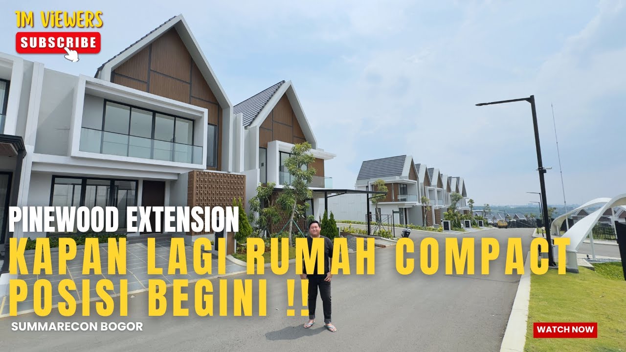 RUMAH DAMAI PUNYA TETANGGA SEDIKIT VIEW SE BEBAS ITU !! , CUMA DI SUMMARECON BOGOR PINEWOOD EXTENSIO
