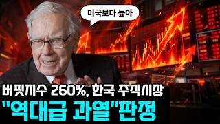 코스피 버핏지수 260% 과열 논란 | 선행 PER·반도체·외국인 수급