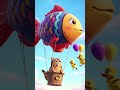 Pilot Cat & Flying Duckling Squad: Cutest Air Adventure! 🎈🐠😹 #funnyvideo #catcomedy