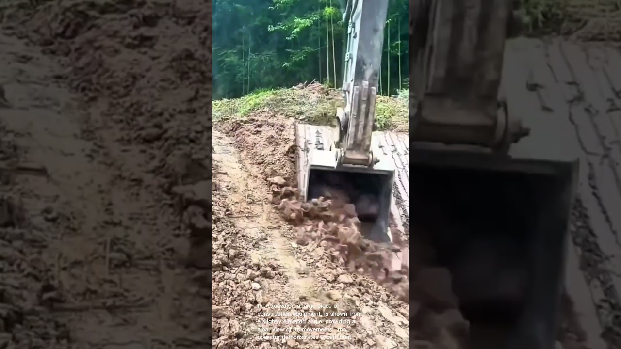 Excavator Precision: Perfectly Straight Trench Digging