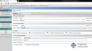 Adding and Configuring Users in CallRex Call Recording