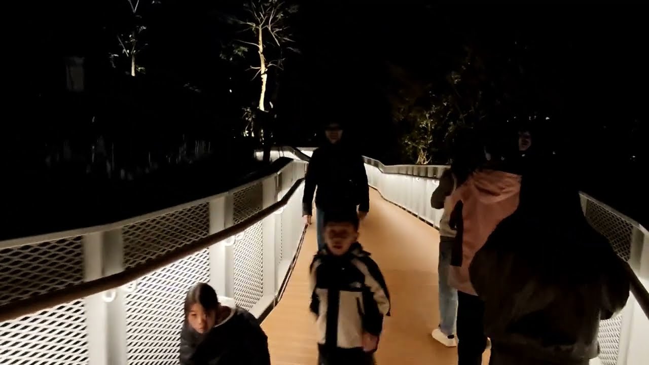 Жизнь в Китае: Ночная прогулка по небу в Чжаоцине