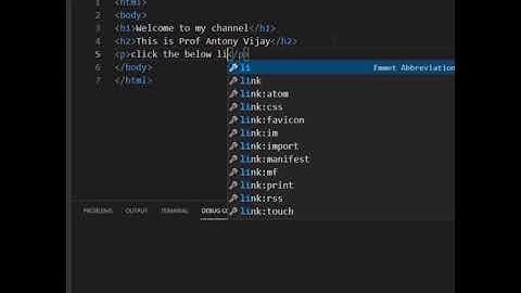 How to Create Link For Webpage in HTML | Prof. Antony Vijay #shorts