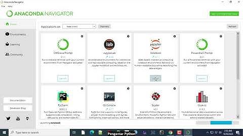 Kuliah 1 (Suplemen): Menggunakan Anaconda Python