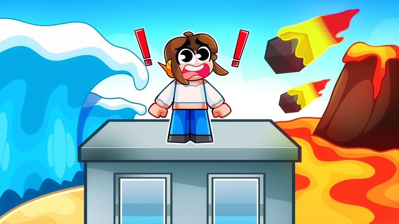 Sobrevivendo a 1.350.672 DESASTRES NATURAIS no Roblox!