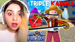 PEGUEI a TRUE TRIPLE KATANA e TODAS ESPADAS do ZORO em 1 VÍDEO no BLOX FRUITS! (o FILME) screenshot 1