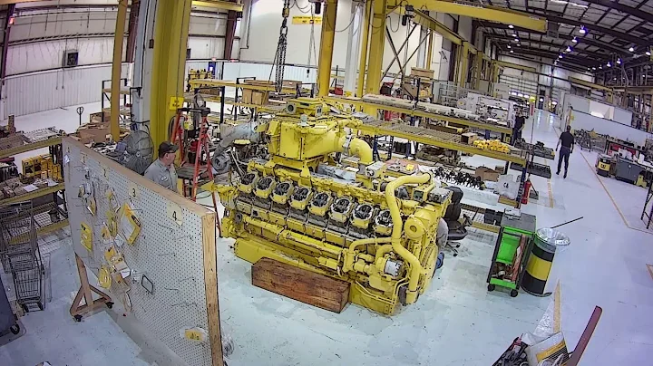 Cat G3516 Engine Rebuild Timelapse