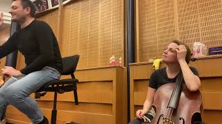 In rehearsal - Maxim Rysanov & Dora Kokas