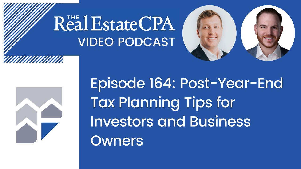 Post-Year-End Tax Planning Tips for Investors and Business Owners - YouTube