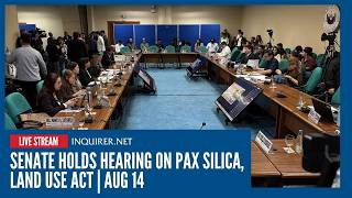 LIVE: Senate holds hearing on Pax silica, Land Use Act | Aug 14