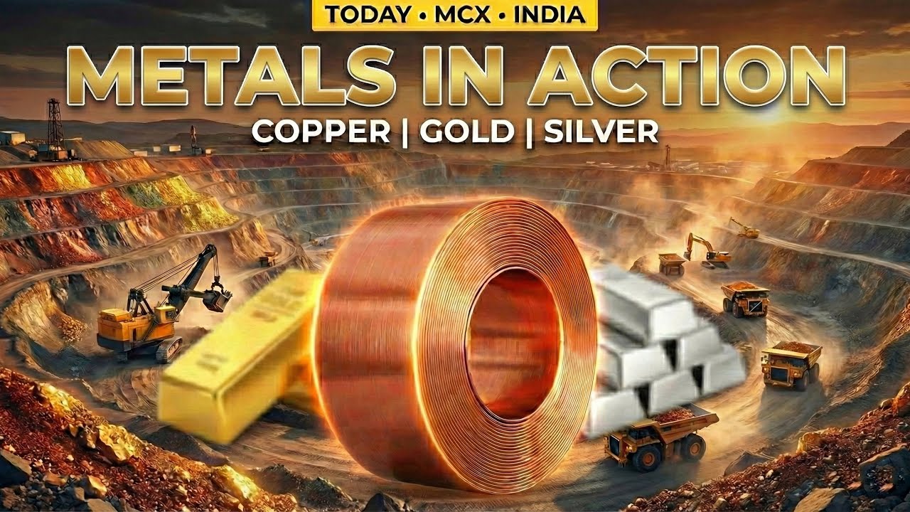 Copper, Gold & Silver in Focus Today 🚀 MCX Metal Market Update 💰🔥