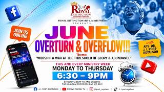 June Overturn & Overflow !! (Week 2 // Day 3) Theme: Worship and war at the threshold of abundance June Overturn & Overflow !! (Week 2 // Day 3) Theme: Worship and war at the threshold of abundance